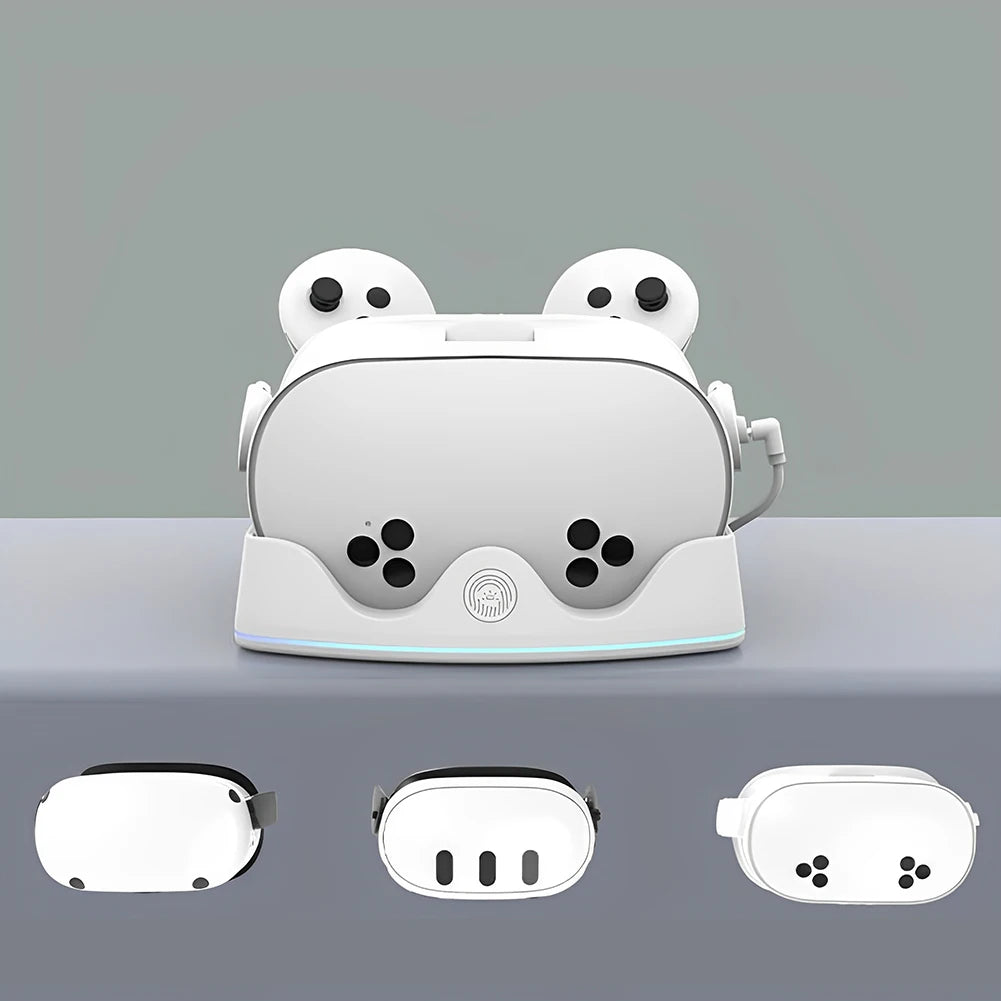 Meta Quest 3S VR Charging Station with Headset Stand and Controller Holder