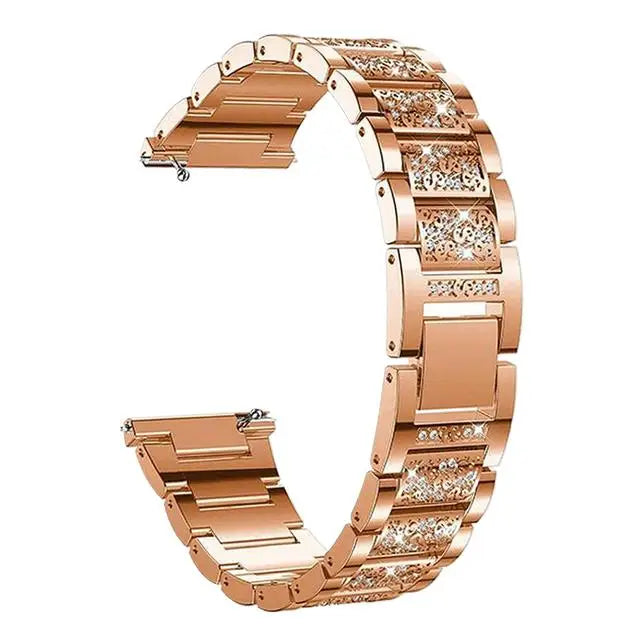 Fashion Shiny Stone Metal Replacement Band for Samsung Galaxy Watch 6 & Galaxy Watch 6 Classic