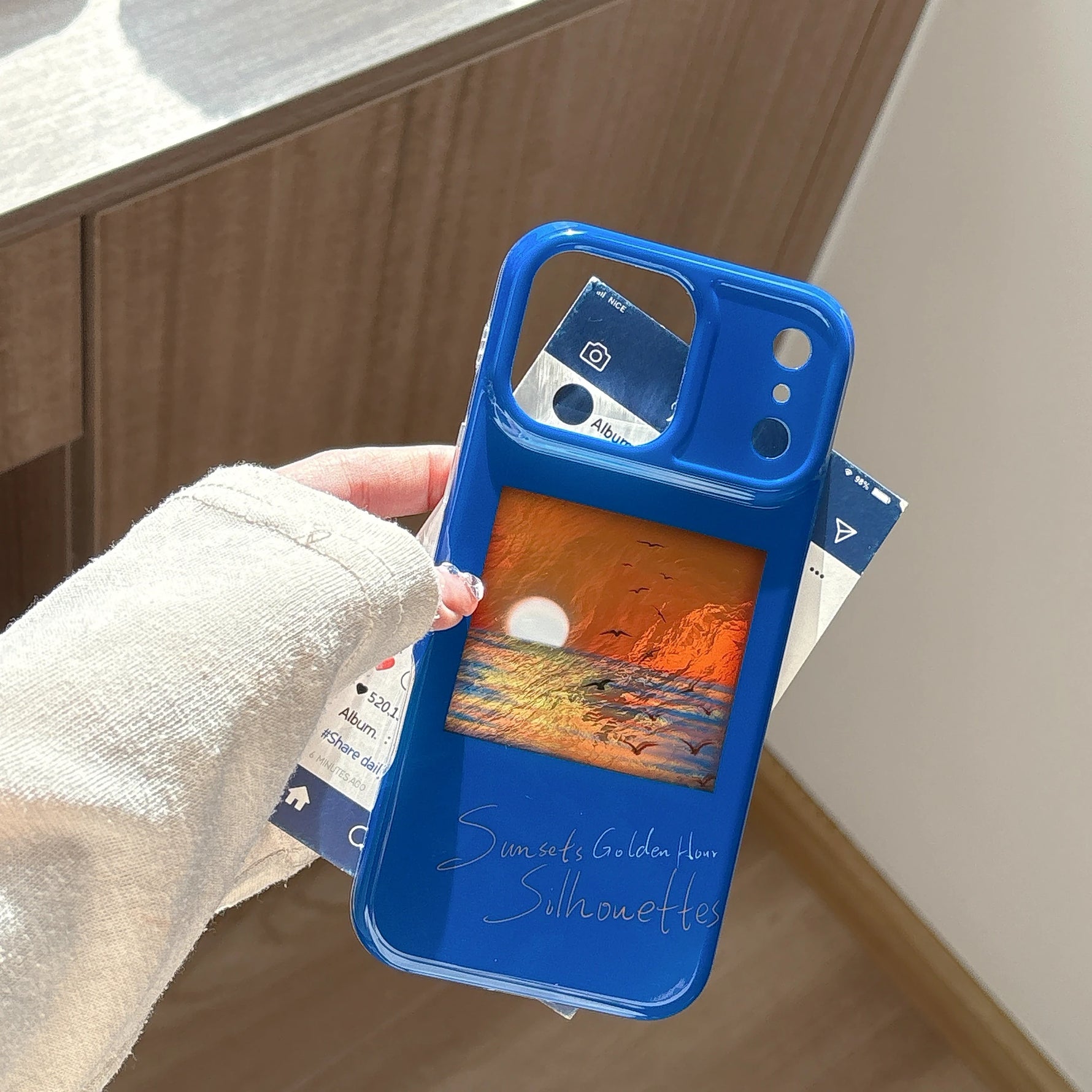 Durable Sunset Bird Art Phone Case for iPhone 17 Series