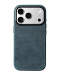 Crazy Horse Leather MagSafe Case with Raised Camera Ring for iPhone 18 Series