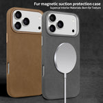 Premium Shockproof Leather MagSafe Case for iPhone 17 Series