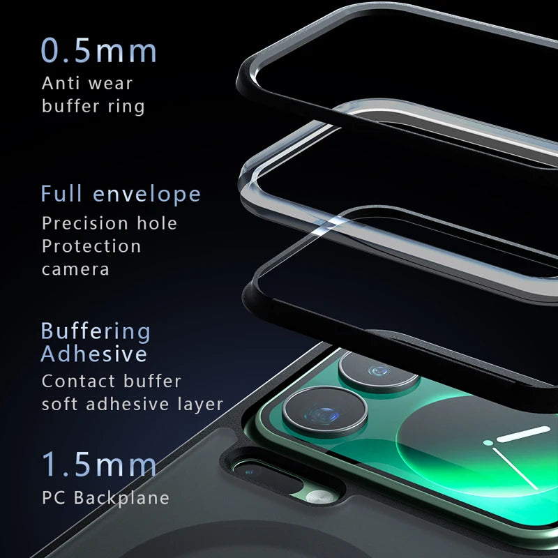 Xiaomi 17 Series Translucent PC+TPU Anti-Fingerprint Protective Case