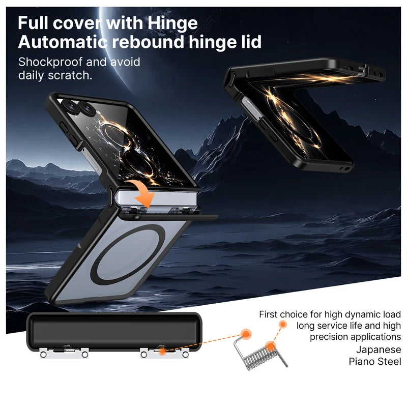 Shockproof Hinge Protection Case with Automatic Rebound for Samsung Galaxy Z Flip 8