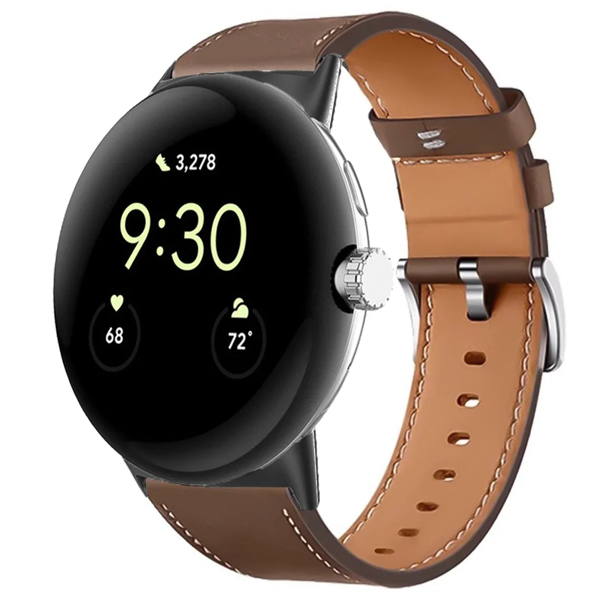Premium Leather Replacement Strap for Google Pixel Watch 3