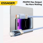 Essager PD 29W Fast Charging USB-C to Lightning Cable with Digital Display