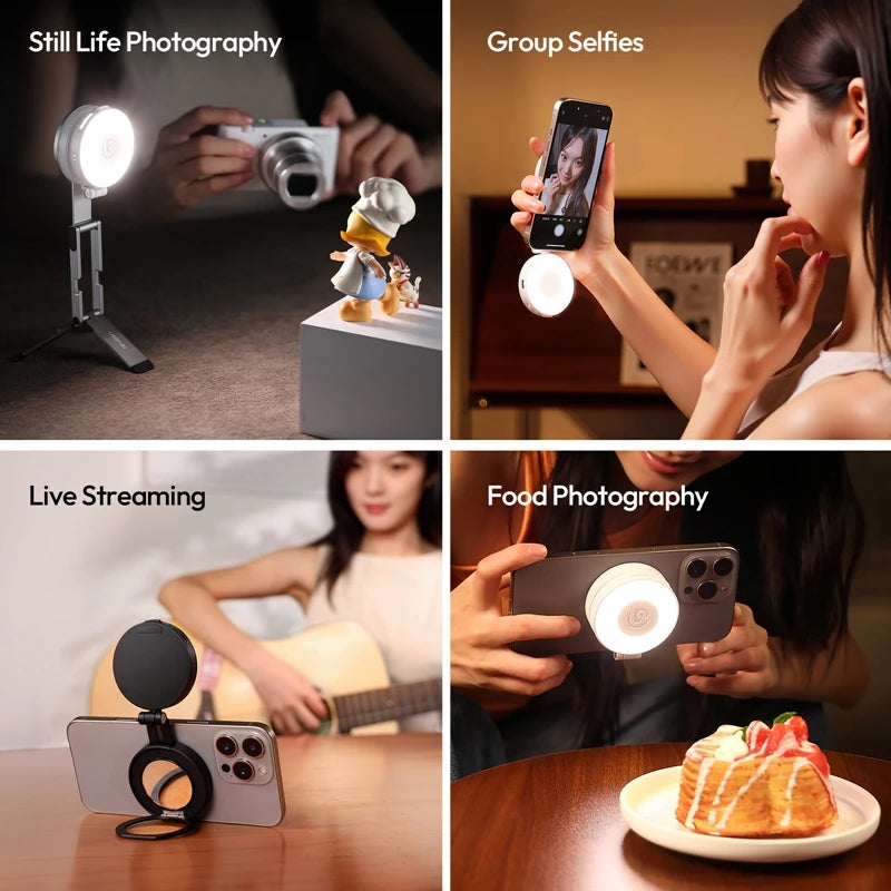 Ulanzi LM23 Ultra-Slim Magnetic Ring Light for Smartphones and Vlogs