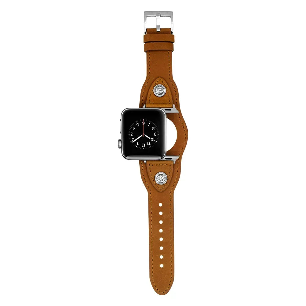 Premium PU Leather Strap for Apple Watch