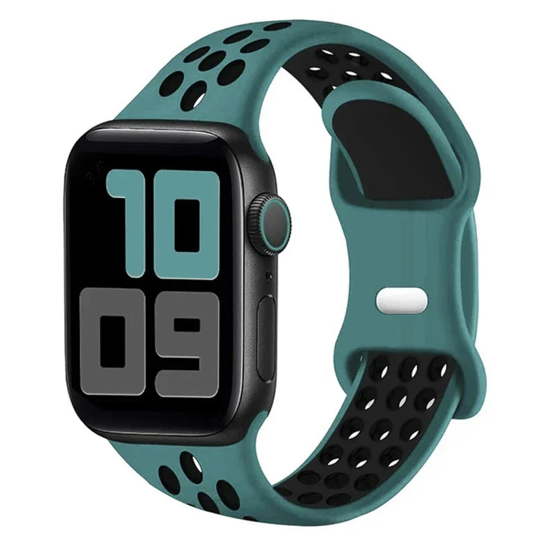 Breathable Sport Silicone Replacement Band for Apple Watch