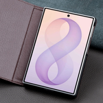 Genuine Cowhide Leather Flip Case with Magnetic Closure for Samsung Galaxy Z Fold 8