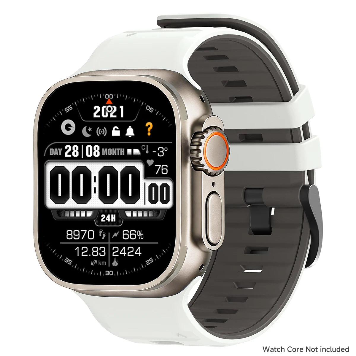 Two-Tone Silicone Replacement Band for Apple Watch