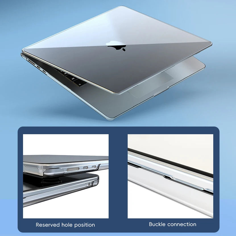 Ultra-Thin Clear Hard Case for MacBook Pro M2 Pro/Max