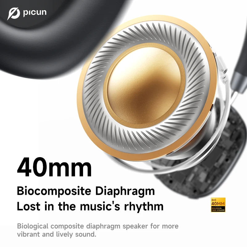 Picun F5 Over-Ear Wireless Headphones