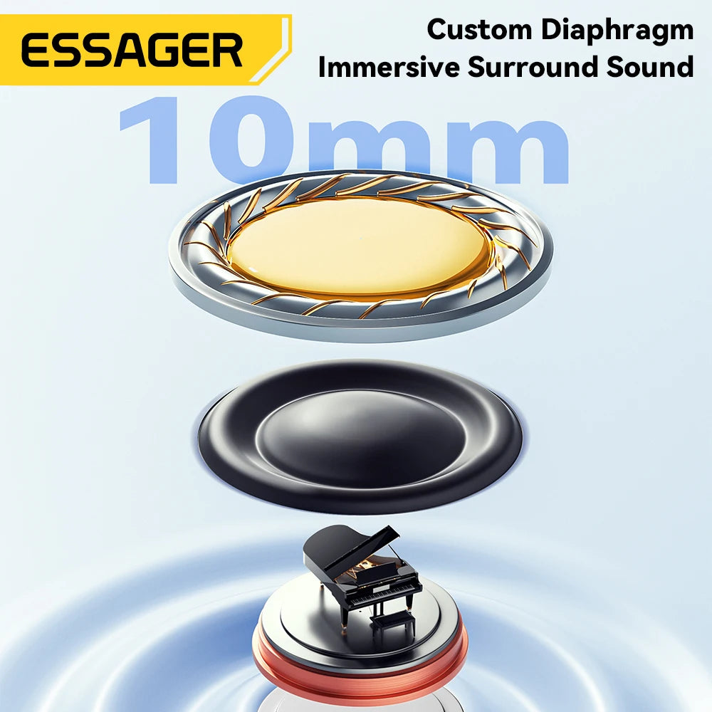 Essager Bluetooth 5.3 Noise Cancelling Earbuds