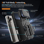 Shockproof Protective Case with Camera Lens Shield for iPhone 17 Series