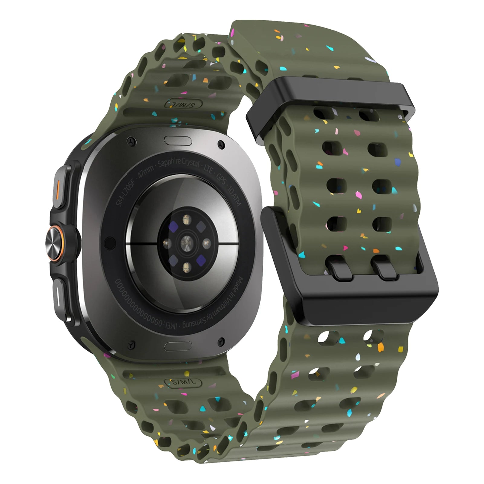 High-Quality Marine Silicone Band for Samsung Galaxy Watch Ultra and Samsung Galaxy Watch Ultra (2025)