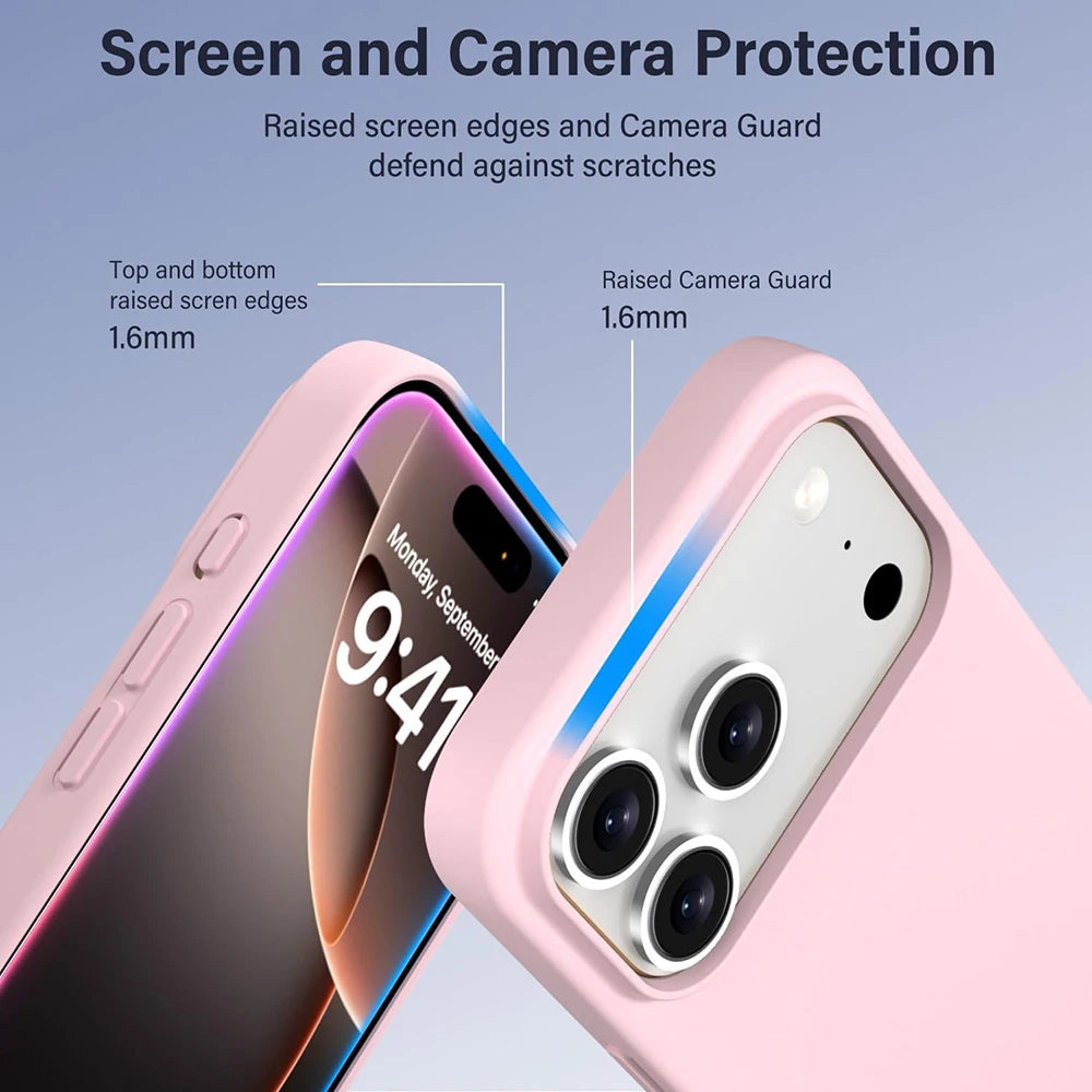 Pastel Matte Soft Silicone Phone Case for iPhone 17 Series