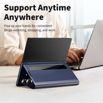Samsung Galaxy Z Fold 6 Leather Case with Side Display Window