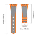 Carbon Fiber Pattern Silicone Sport Strap for Apple Watch