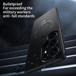 Premium Carbon Fiber Style Magnetic Case  With Kickstand for Samsung Galaxy S25 Series
