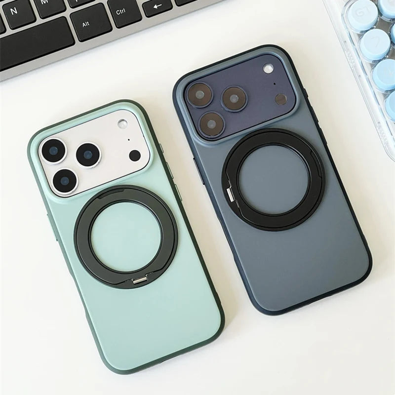 iPhone 17 Series MagSafe Case with 360° Rotating Kickstand