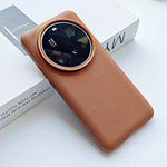 Xiaomi 15 Ultra Protective PU Case with Anti-Drop Hard Shell & Metal Camera Frame