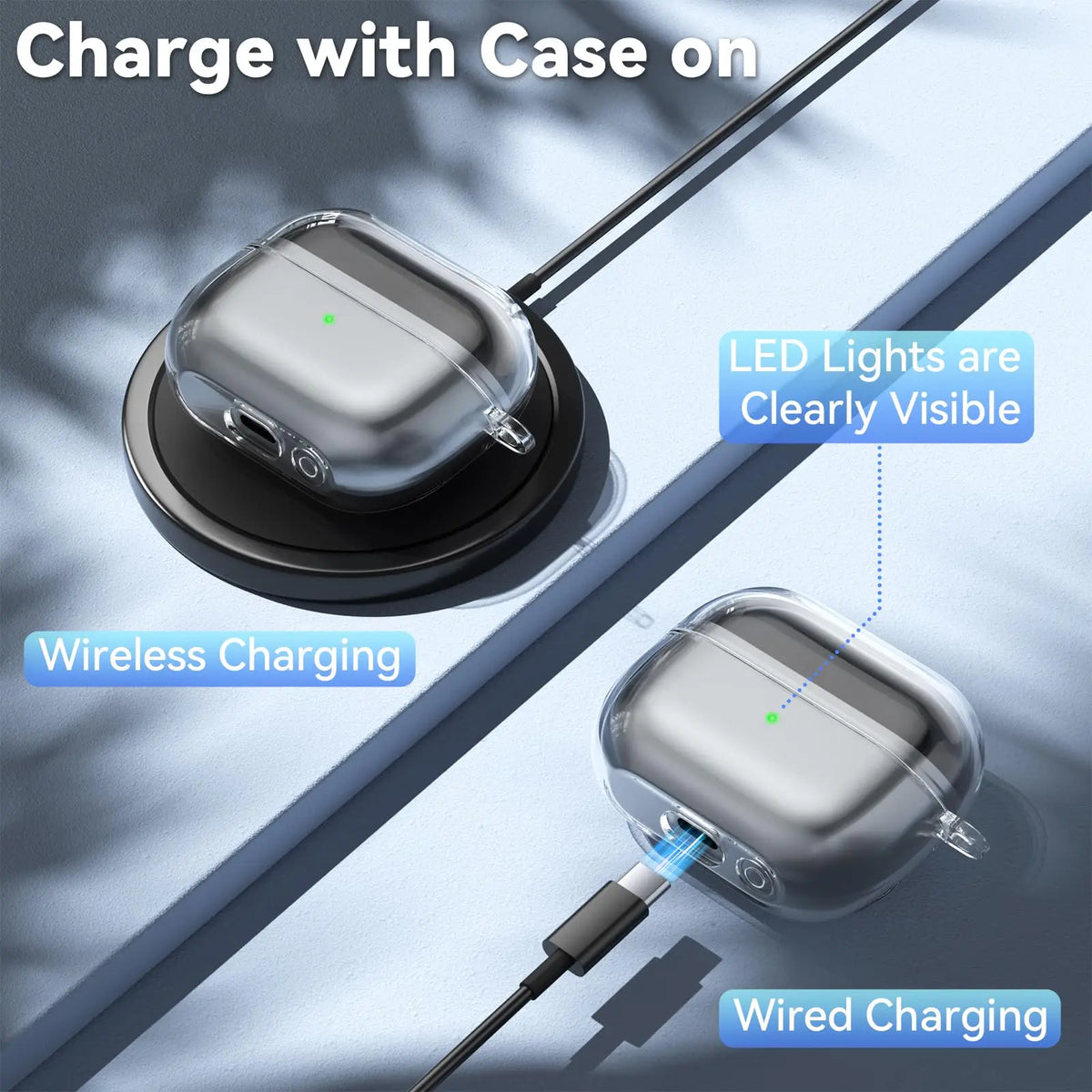 Wireless Charging Silicone Case for Samsung Galaxy Buds 3