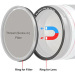 Kase Magnetic Filter Adapter Ring For Screw-In Filters