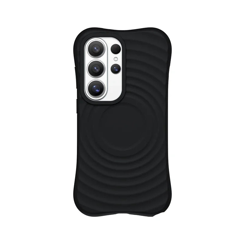 Liquid Silicone Magnetic Case with Raised Edge Protection for Samsung Galaxy S25 Series