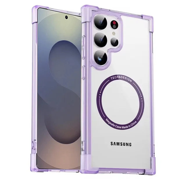 Frosted Clear Magnetic TPU Case for Samsung Galaxy S24 Series