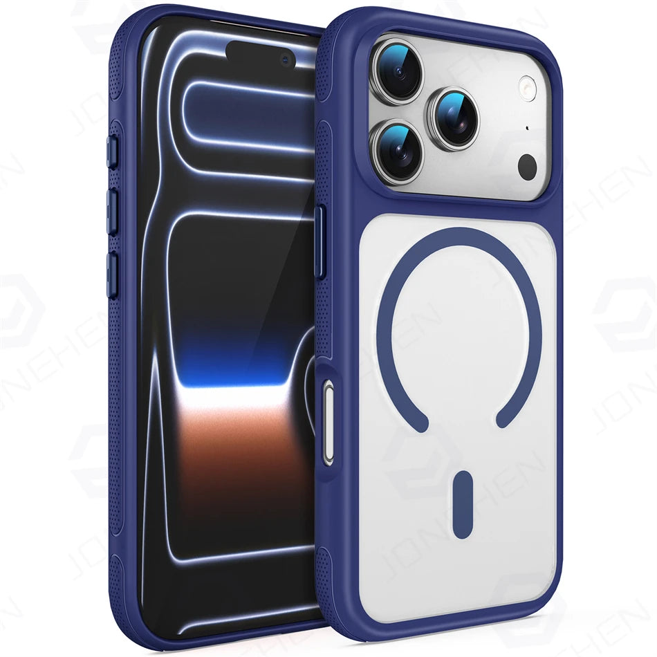 Clear MagSafe Case with Metal Lens Ring for iPhone 18 Series