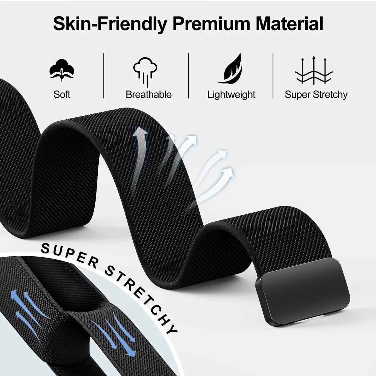 Breathable Nylon Loop Band for Google Fitbit Air