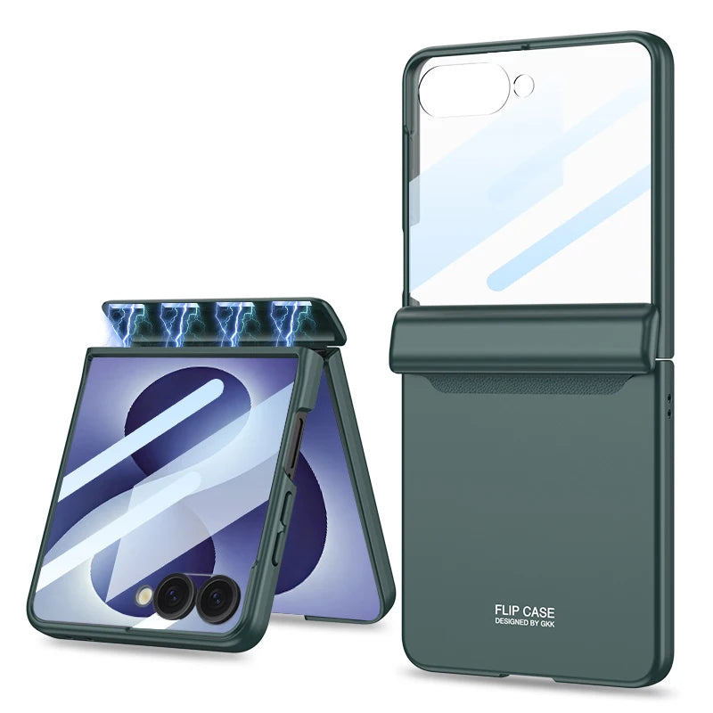 Premium Protective Case with Outer Screen Cover for Samsung Galaxy Z Flip 8