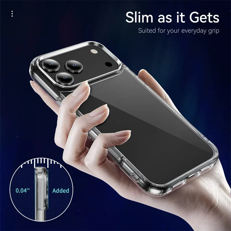 Hybrid Armor Transparent Protective Case for iPhone 17 Series