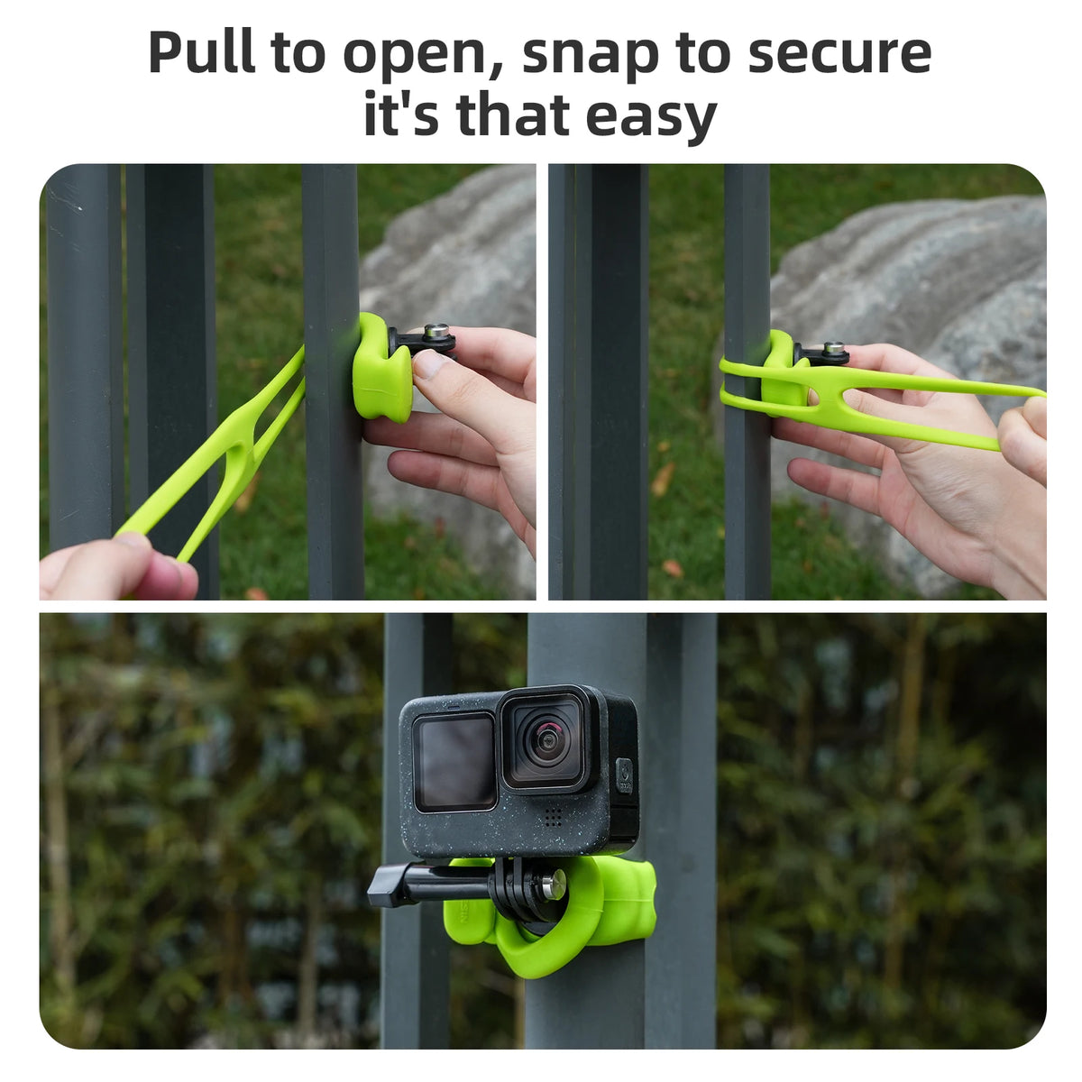 TELESIN Silicone Adjustable Mini Flexible Bracket for Action Cameras