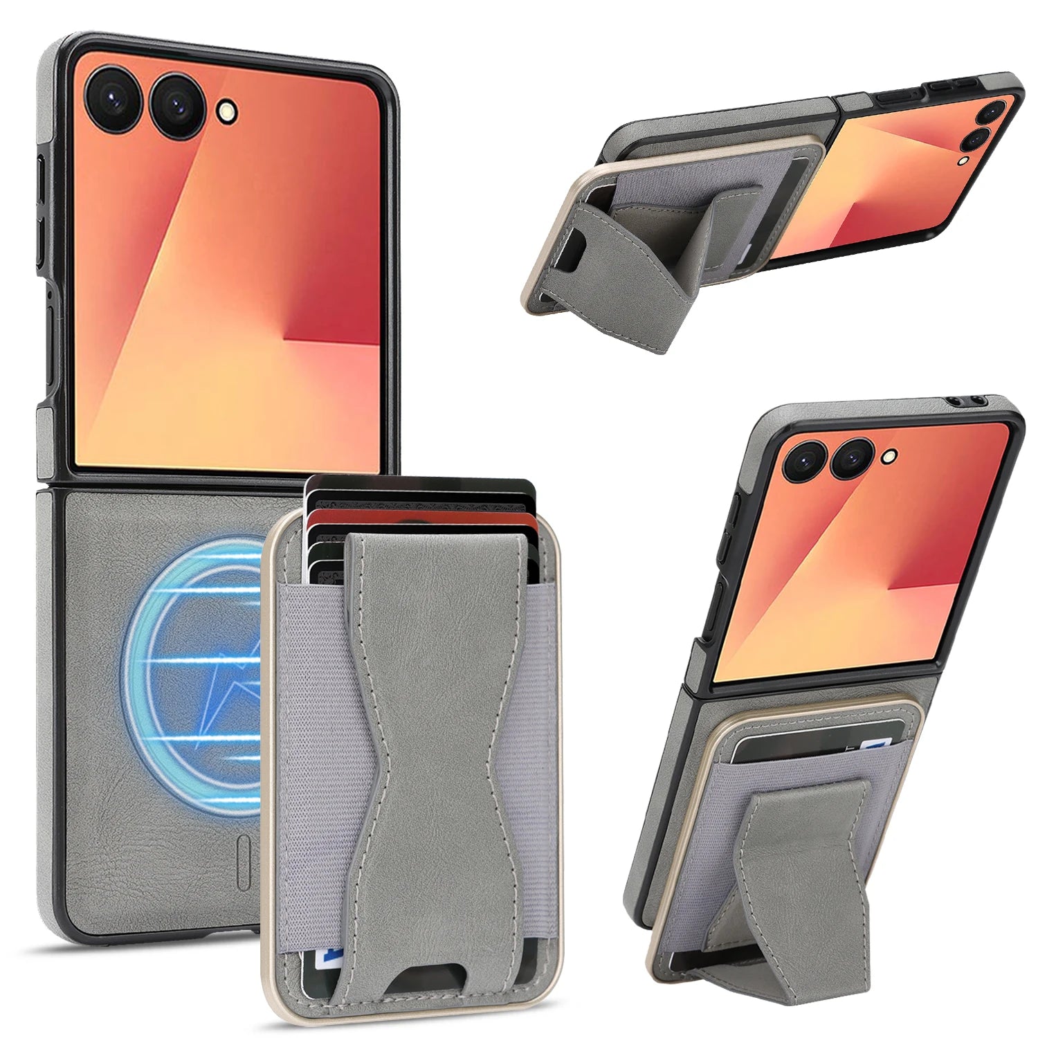 2-in-1 Magnetic Detachable Wallet Case for Samsung Galaxy Z Flip 7