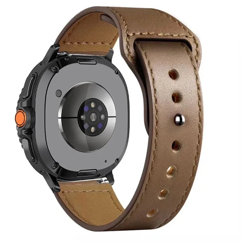 Comfortable Leather Wrist Strap for Samsung Galaxy Watch Ultra (2025)