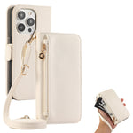 Crossbody Leather Wallet Phone Case with Card Holder for iPhone 16 Series