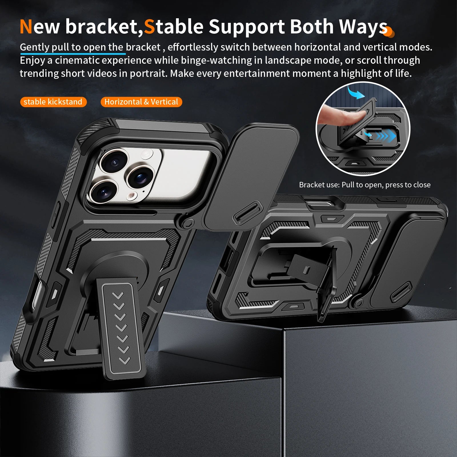 Shockproof Protective Case with Camera Lens Shield for iPhone 17 Series