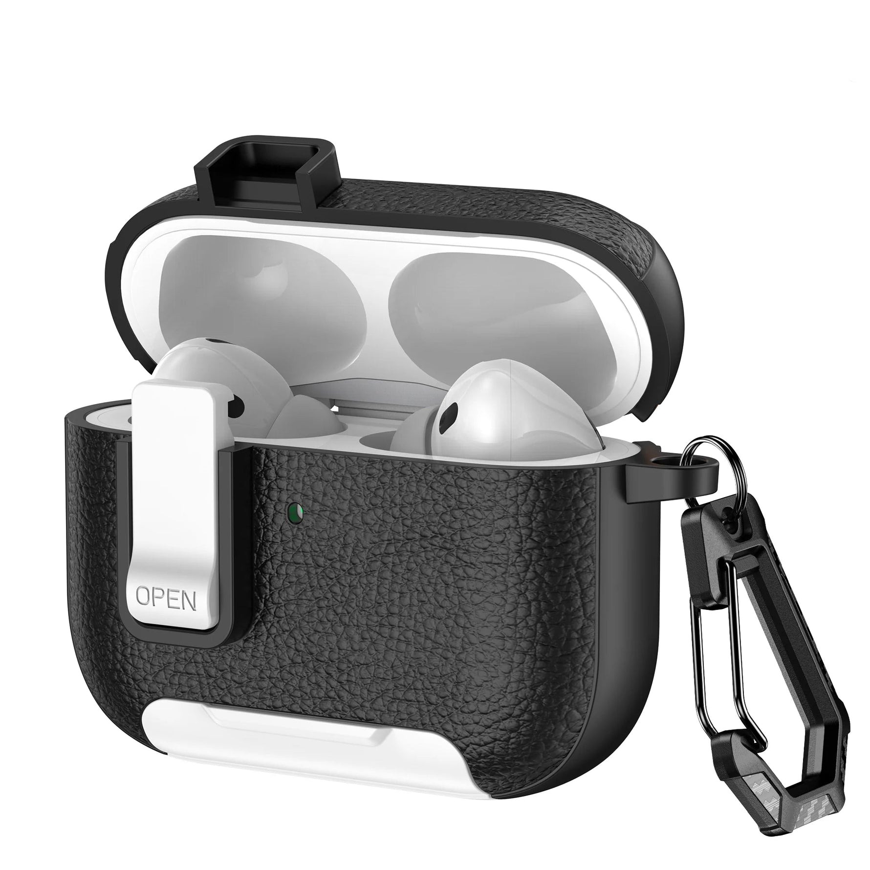 Premium Leather Protective Case with Secure Lock for AirPods Pro 3