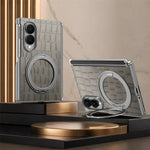 Premium Magnetic Crocodile Pattern Leather Case for Samsung Galaxy Z Fold 8