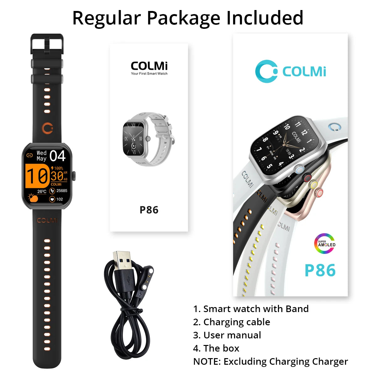 COLMI P86 1.93" AMOLED Smartwatch