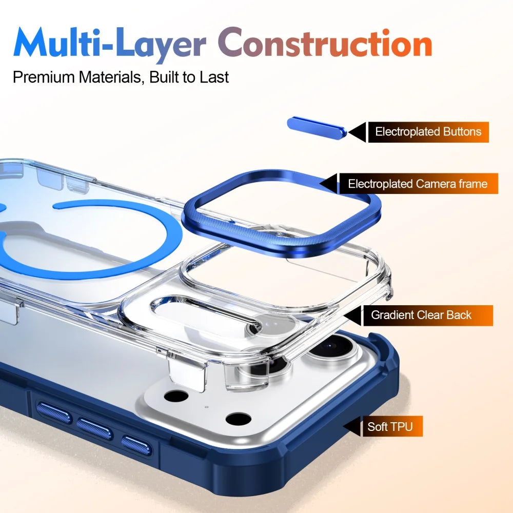 Shockproof MagSafe Case with Air Pocket Corner Protection for iPhone 17 Series