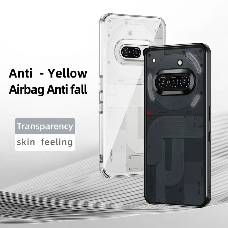 Crystal Airbags Shockproof Matte PC + TPU Case for Nothing Phone 3a / 3a Pro