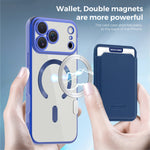 iPhone 17 Series Soft Electroplating MagSafe Case with Magnetic Wallet