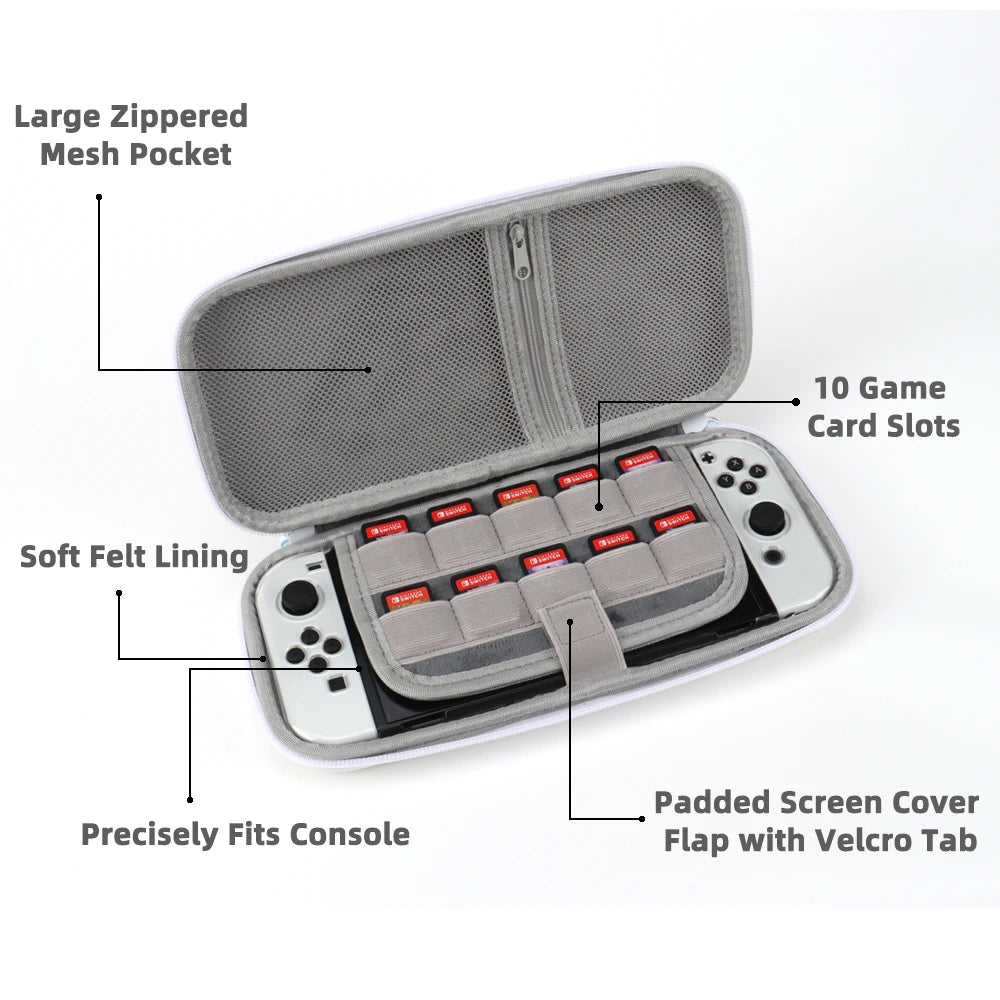 Portable Hard Shell Carrying Case for Nintendo Switch/Switch OLED