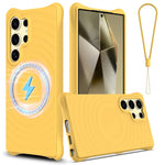Ripple Pattern Liquid Silicone Case for Samsung Galaxy S26 Series