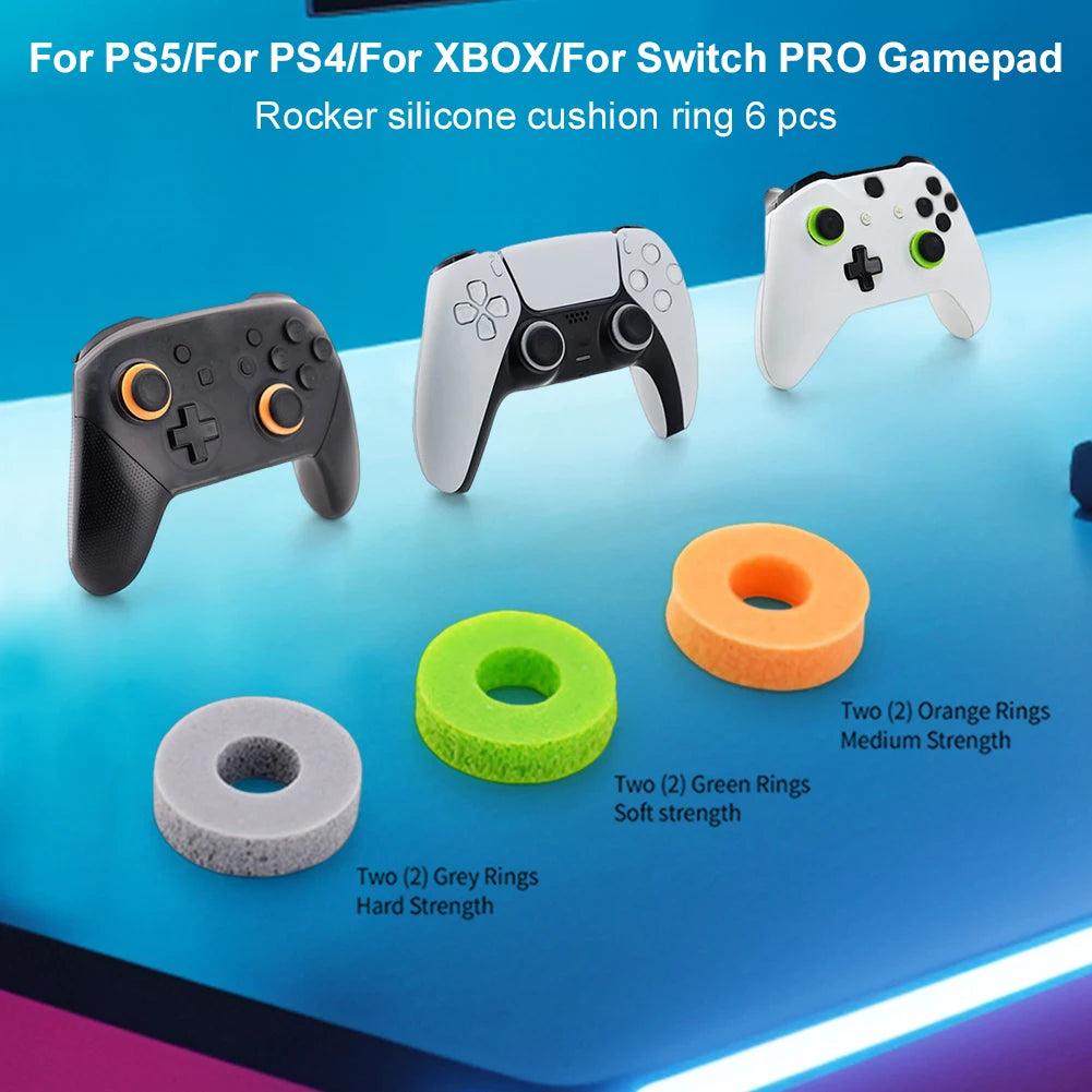 6-Pack Gaming Precision Rings for Enhanced Joystick Control
