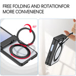 Samsung Galaxy Z Flip 7 Electroplated Magnetic Case with 360° Rotating Bracket