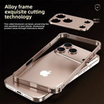 Aluminum Alloy Original Color Shockproof Bumper Frame Case for iPhone 17 Series