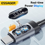 Essager 100W PD Fast Charging USB-C Cable with Digital Display